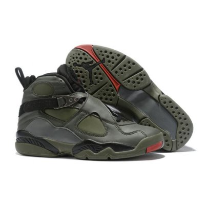 Nike Erkek Air Jordan 8 Sequoia/Black-wolf Siyah / Gri / Turuncu Basketbol Ayakkabısı Türkiye - H3AN